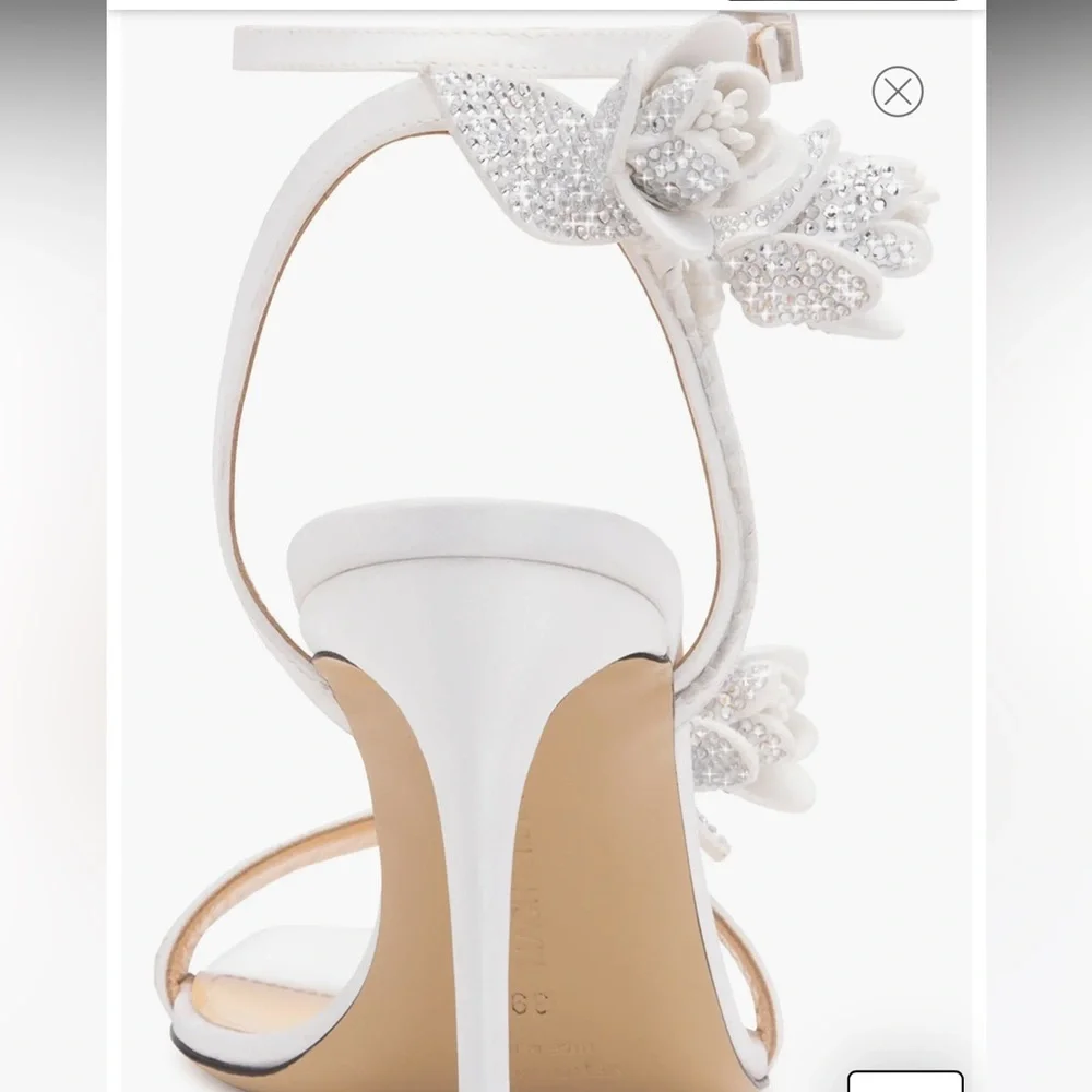Mach & Mach wonder tulip slingback sandal - white - 38.5 - Picture 4 of 7